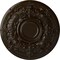 Ekena Millwork Oslo Ceiling Medallion (Fits Canopies up to 10 1/2"), Hand-Painted Bronze, 28 1/8"OD x 1 3/4"P CM28OSBZS - alternate 1
